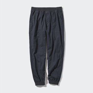 Uniqlo Cotton Relaxed Joggers Dark Grey Garment Dyed Size Medium VGUC